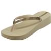 Ipanema 83175 Ipanema Mesh Plat Fem Beige Infradito con zeppa bassa per Donna in