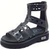 CULT CLW329001 Ziggy Leather Black Sandali modello schiava per Donna in pelle