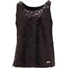 DSQUARED2 4032T canotta bimba DSQUARED2 nero paillettes maglia t-shirt kid