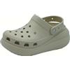 Crocs 207521 Crush Clog White Sandali con zeppa alta per Donna in gomma bianca