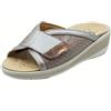 Cinzia Soft IO12522 Argento Tortora Sandali Confort Donna pelle tessuto elastici