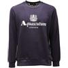 AQUASCUTUM 2569AE felpa uomo AQUASCUTUM navy blue cotton sweatshirt man