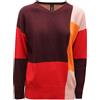 FERRANTE 8819AZ MAGLIONE DONNA FERRANTE WOMAN V-NECK WOOL BLEND SWEATER