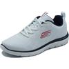 Skechers Memory Foam 232395 Summits White Navy Scarpe Sportive per Uomo in tessu