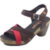 Jungla 7459 Jockey Cafe Pop Camila Sandali per Donna in pelle marrone con tacco
