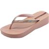 Ipanema 83175 Ipanema Mesh Plat Fem Pink Infradito con zeppa bassa per Donna in