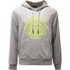 AQUASCUTUM 2523AE felpa cappuccio uomo AQUASCUTUM grey cotton sweatshirt man