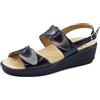 Cinzia Soft IO12636 Nero Sandali Confort Donna in pelle zeppa media doppio stret