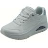 Skechers 177767 Uno Icon Odolized Air White Scarpe Sportive per Donna in ecopell