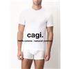CAGI - T-Shirt uomo Girocollo in cotone - 1306 - 6 Pezzi