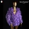 Amira di Transilvania eco pelliccia ecologica in organza elegante fashion giacca leggera tipo cardigan