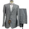 Sartoriale ABITO UOMO PRINCIPE DI GALLES GRIGIO CHIARO FRESCO LANA 46 48 50 52 54 56 58 P/E