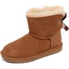 UGG F6408 stivale bimba girl light brown UGG MINI BAILEY BOW II scarpe boot shoe