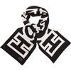 MOSCHINO 8651AQ sciarpa uomo MOSCHINO man wool blend scarf black/white
