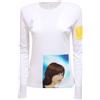 CUSTO 2515R maglia donna CUSTO BARCELONA LONG REFLECT cotone t-shirt long sleeve woman