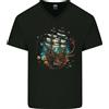 Gildan Spazio Nave Fantasia Galeone Vela Marinaio Uomo Scollo A V Cotone T-Shirt