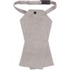 MESSORI 9586W cravatta ascot uomo MESSORI silver silk ascot tie fixed knot men