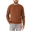 SUN68 maglione uomo SUN68 vintage maglione girocollo CACAO CACAO K32117x.71.S