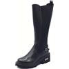 Cult CLW456700 Grace Black Stivali per Donna in pelle con lampo ed elastico