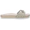 PATRIZIA AZZI 833 BEIGE ZOCCOLI LEGNO UOMO FIBBIA CIABATTE