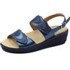 Cinzia Soft IO12636C Blu Perla Sandali Confort Donna in pelle zeppa media doppio