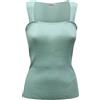 MARELLA O1490 CANOTTA DONNA MARELLA NASELLO WOMAN LUREX TOP