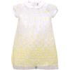 SIMONETTA 5248R abito bimba SIMONETTA TINY giallo/bianco vestito cerimonia dress kid