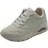 Skechers 73690 UNO Stand On Air Off White Scarpe Sportive per Donna in ecopelle