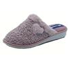 InBlu LB000110 Glicine Pantofole per Donna in lana con fodera in tessuto