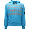 PEUTEREY 0206AI felpa uomo PEUTEREY PLURALS men cotton oversize sweatshirt turquoise