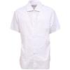 BRANCACCIO 3327Z camicia uomo BRANCACCIO white/blue short sleeve shirt man