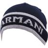 ARMANI 9647X cuffia BOY bimbo ARMANI JUNIOR blue/grey mix wool beanie hat