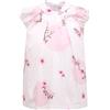 SIMONETTA 8664R vestito bimba SIMONETTA TINY abito bianco/rosa dress kid