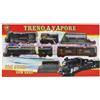 TrAdE Shop Traesio TRENO A VAPORE TRENINO CON LUCI E SUONI 18 PZ. GIOCATTOLO GIOCO BAMBINI