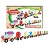 TrAdE Shop Traesio TRENINO TRENO CON VAGONI NUMERI IN LEGNO GIOCATTOLO GIOCO INFANZIA BAMBINI +24