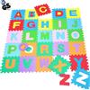 TrAdE Shop Traesio TAPPETO PUZZLE PER BAMBINI SET 36 PEZZI GIOCO TAPPETINO LETTERE ALFABETO GOMMA