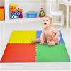 TrAdE Shop Traesio TAPPETINO TAPPETO PUZZLE MAXI COLORATI GIOCO BAMBINO SET 4PZ 60X60CM GOMMA EVA