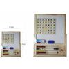 TrAdE Shop Traesio LAVAGNA MAGNETICA IN LEGNO CON PALLOTTORIERE ABACO LETTERE PER BAMBINI