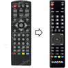 Xoro Telecomando Compatibile per Xoro HRS-8520