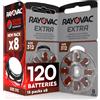 120 Batterie per Apparecchi Acustici Auricolari Rayovac Extra Misura 312 PR41 (M