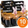 Duracell 10 BATTERIE DURACELL POWER PLUS PILE ALCALINE TORCIA D SCADENZA 2034