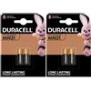 Duracell 4 batterie per telecomando cancello auto allarme DURACELL MN21 12V