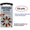 Rayovac 120 pile batterie RAYOVAC EXTRA 312 PR41 x protesi acustiche apparecchi acustici