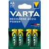 VARTA 4 batterie AA Stilo ricaricabili VARTA 2600 mAh