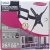 VESA Staffa Muro Supporto da Parete TV OMEGA 3 Snodi FULL 26"-55" Max 15Kg VESA NERA