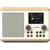 PURE Radio DAB+/FM Bluetooth Classic H4 Cotton White/Oak - 252982 PURE