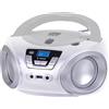 TREVI 0CM54401 RADIO LETTORE CD PORTATILE BT USB CMP544BT BIANCO