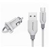 MaxTech KIT CARICABATTERIA AUTO 5V-2.1A CAVO TYPE-C USB 1MT RICARICA 10W MAXTECH MA-TC02