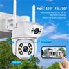TELECAMERA DI SORVEGLIANZA DA ESTERNO PTZ WATERPROOF WIFI VISIONE NOTTURNA 8MP