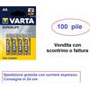 VARTA 100 batterie AA Stilo VARTA Superlife 1,5V zinco carbone